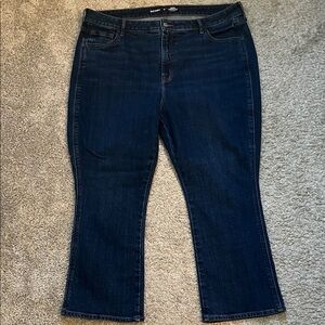 Old Navy Dark Blue cropped flare Leg Jeans